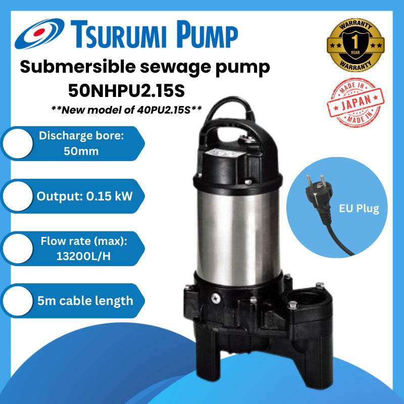 Tsurumi Submersible pump 50NHPU2.15S