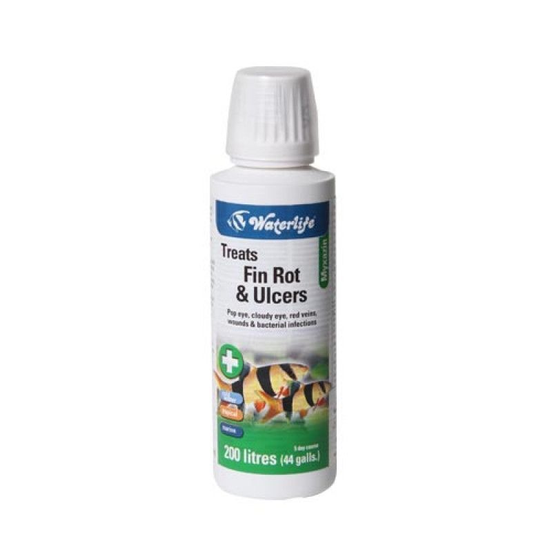 Waterlife Myxazin Treats Fin Rot & Ulcers 100ml
