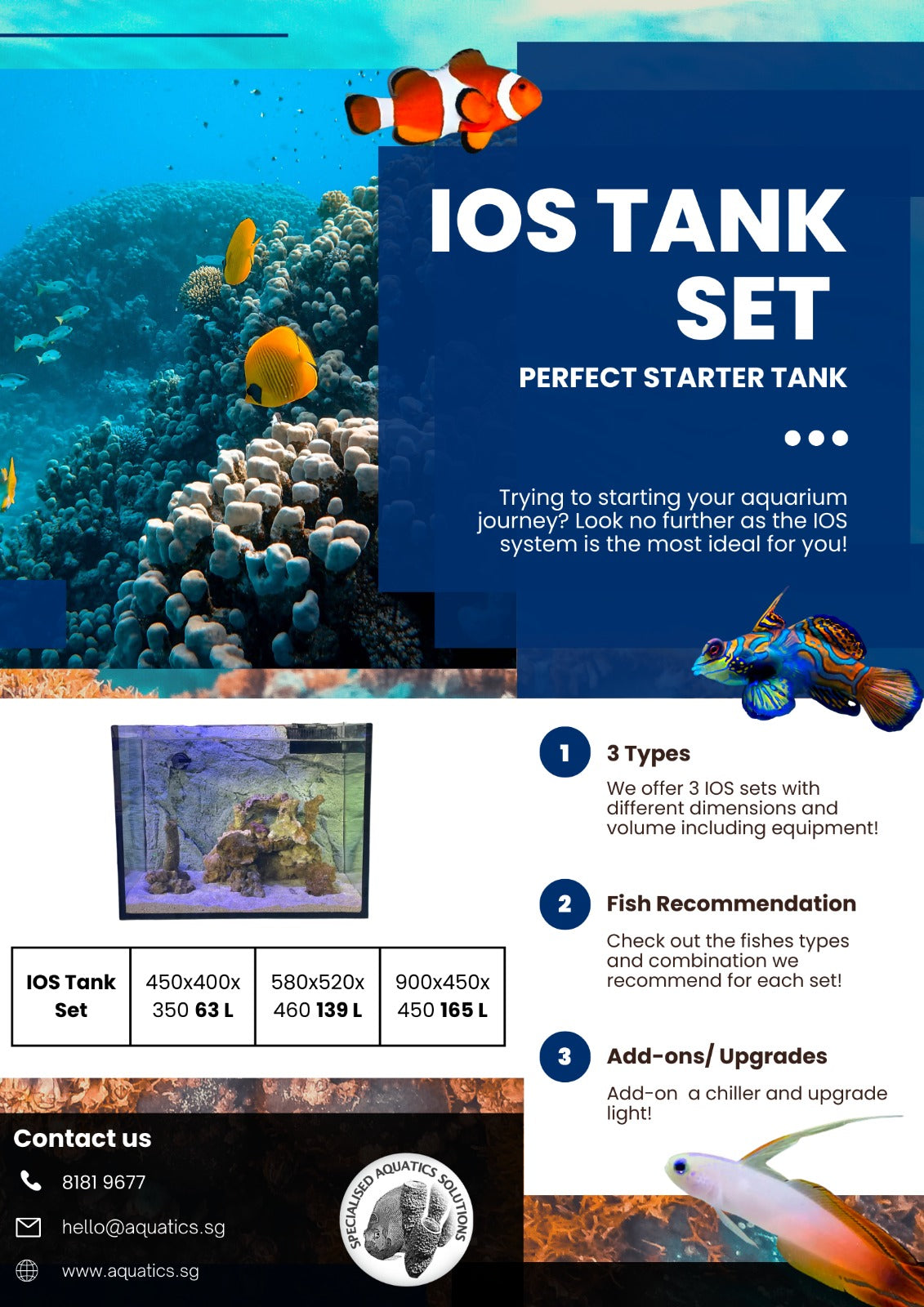 IOS TANKS – Specialised Aquatics