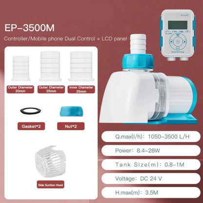 JEBAO EP Water Pump - Controller/Mobile phone Dual Control (Remote + Intelligent Timing) - (EP3500M/EP5000M/EP6500M/EP8500M/EP10000M)