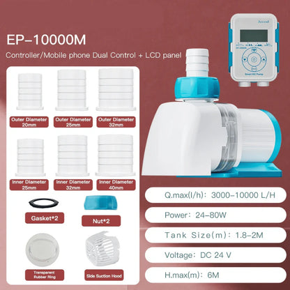 JEBAO EP Water Pump - Controller/Mobile phone Dual Control (Remote + Intelligent Timing) - (EP3500M/EP5000M/EP6500M/EP8500M/EP10000M)
