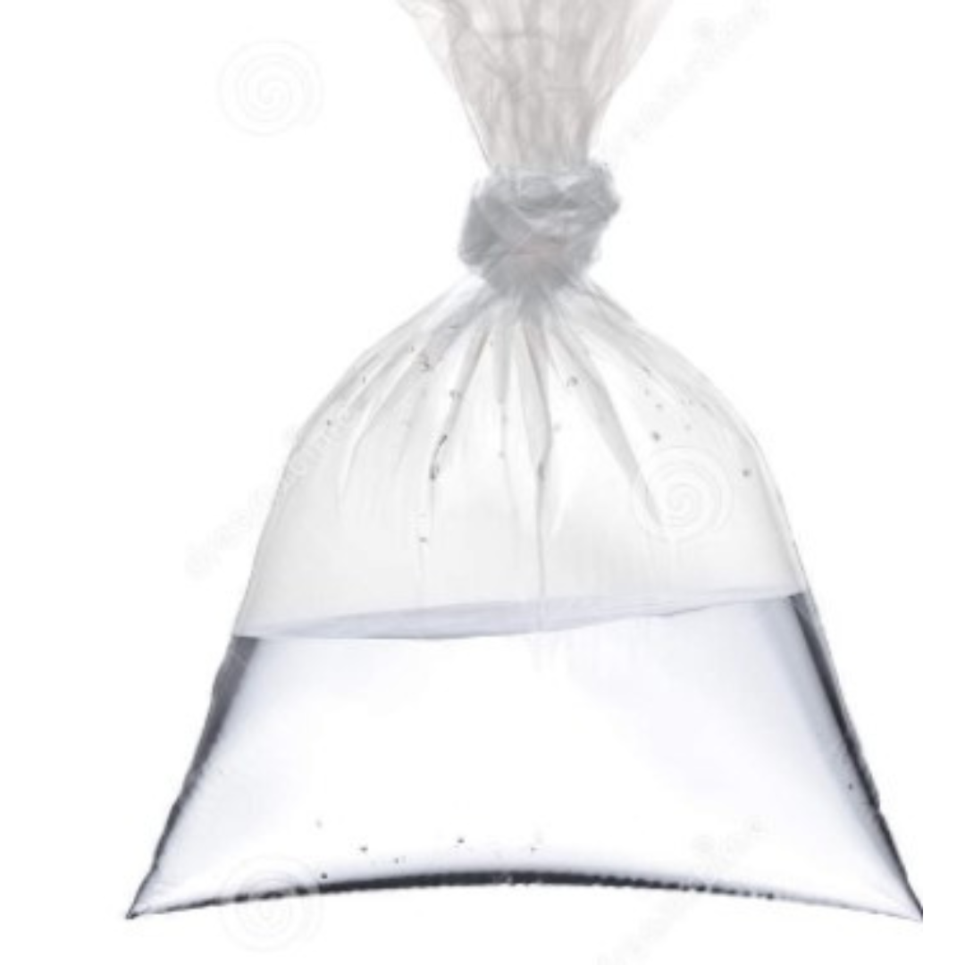 Saltmix water in plastic bags with $18 delivery