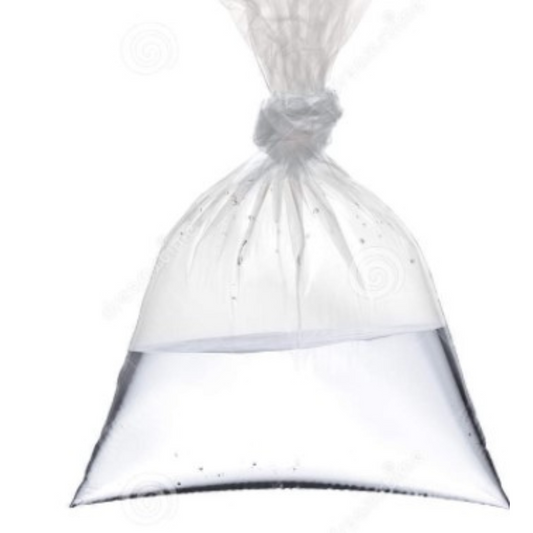 Saltmix water in plastic bags with $18 delivery
