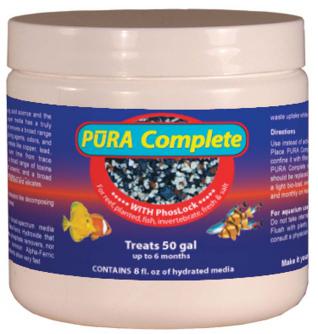 PURA Complete Carbon, PhosLock, zeolite blend 8 fl. oz Treats 50 Gal (bag incl.)