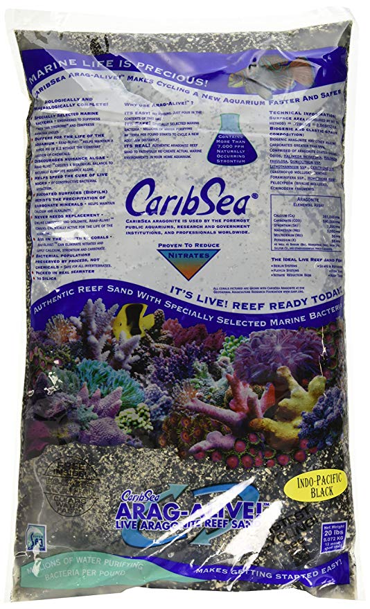 CaribSea Arag-Alive Indo-Pacific Black 20lbs