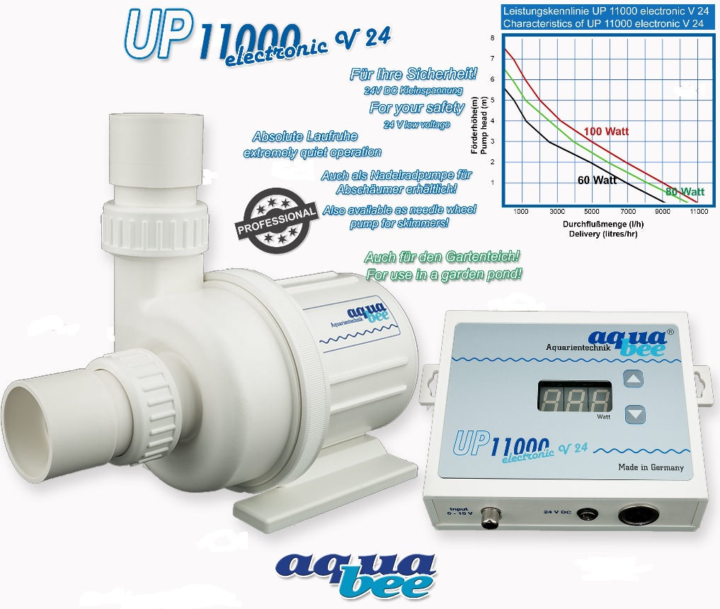 Aquabee UP11000 Universal centrifugal pump electronic 24V DC (adjustable) 0-100W