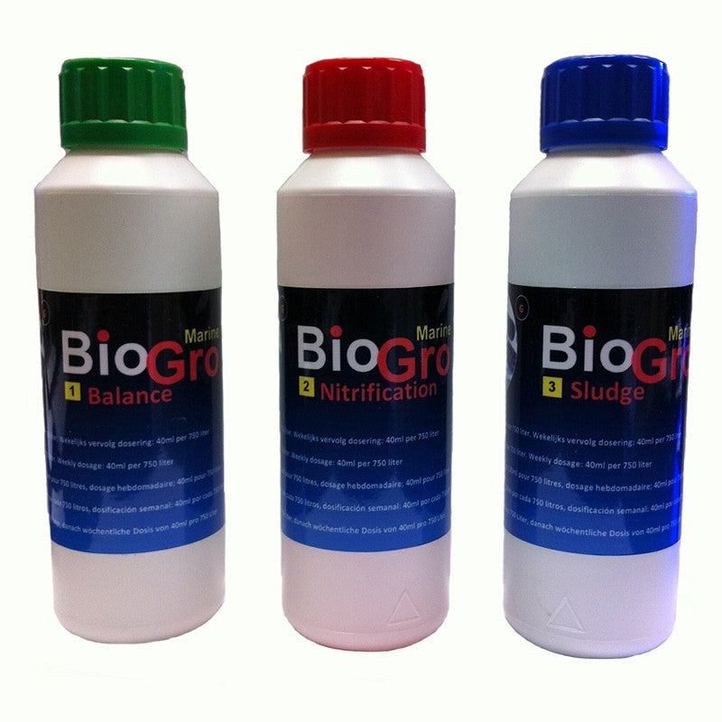 Set 3x 250ml BioGro Bacteria for Freshwater